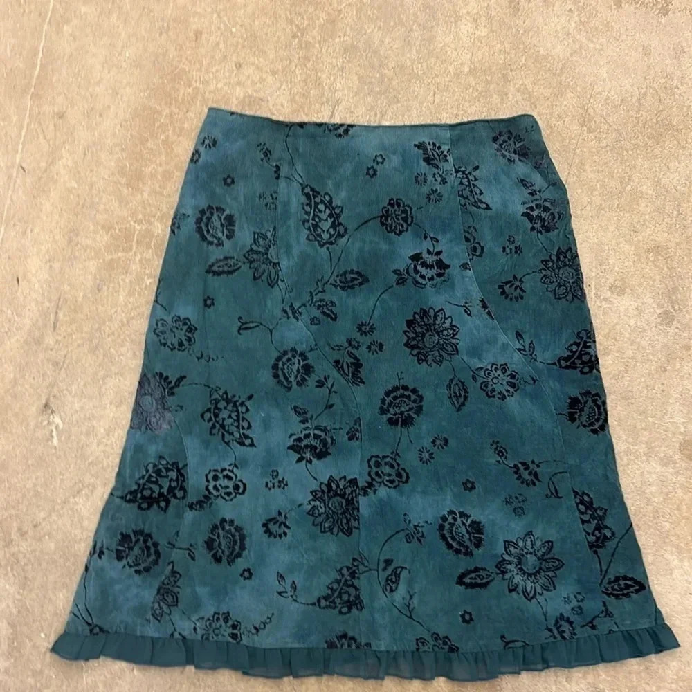 Vintage corduroy midi skirt